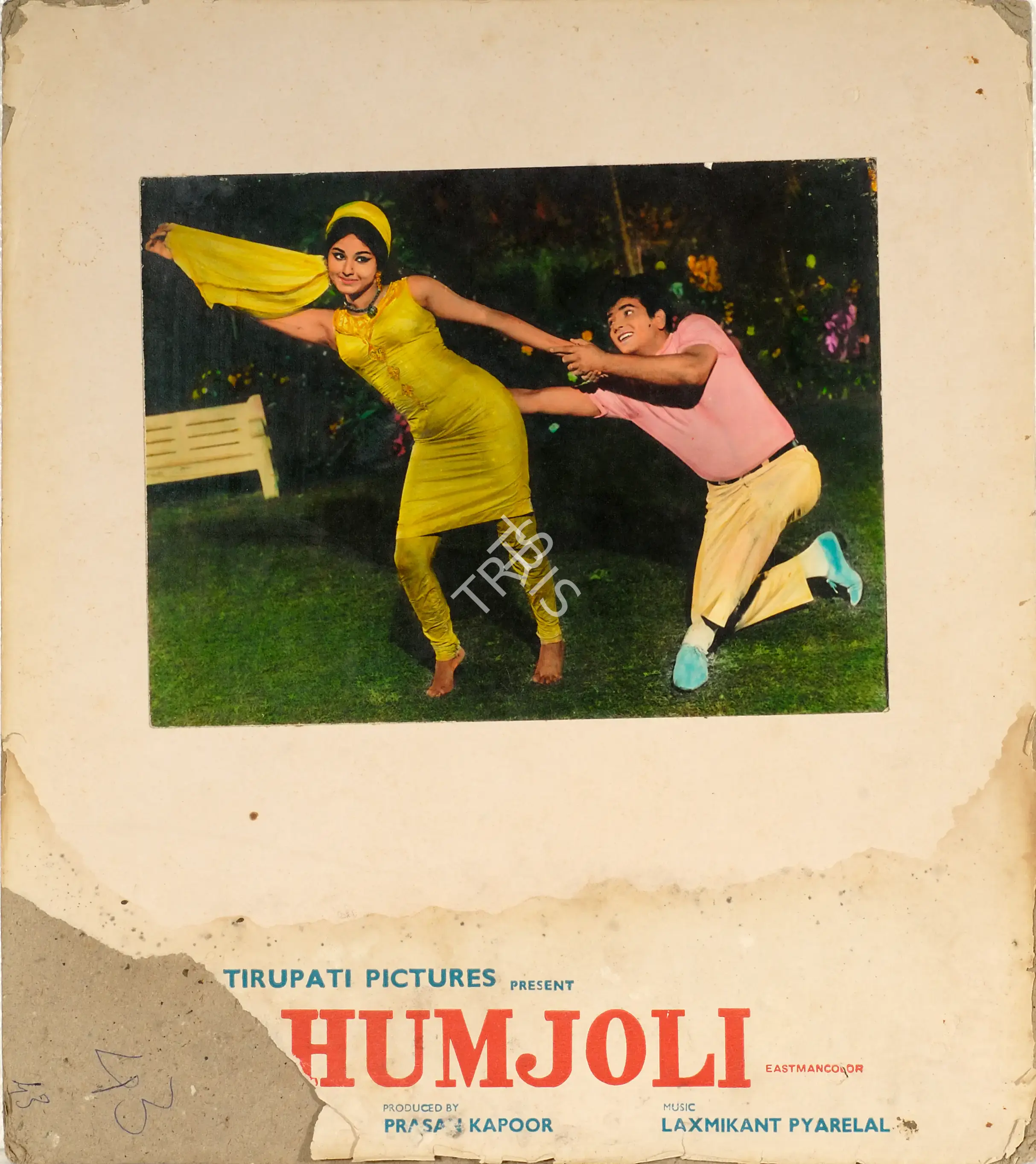 Prasan Kapoor (Producer), Humjoli, 1970, Photographic Still Mounted on Lobby Card