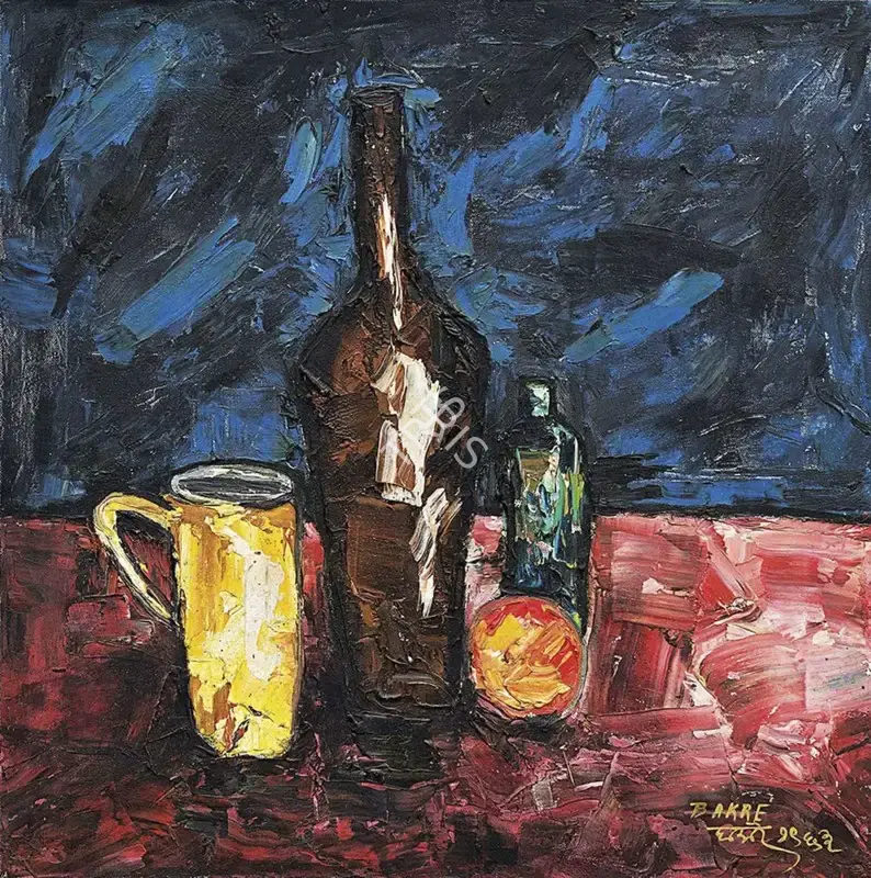 Bakre, S.K. (Artist). Still Life, 1963 | Painting, AG.Mum/11.03.26, 2026 · Asta Guru