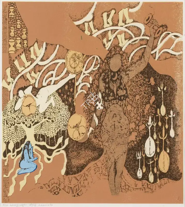Seema Kohli (Artist), Yogini, 2014, Graphic Art