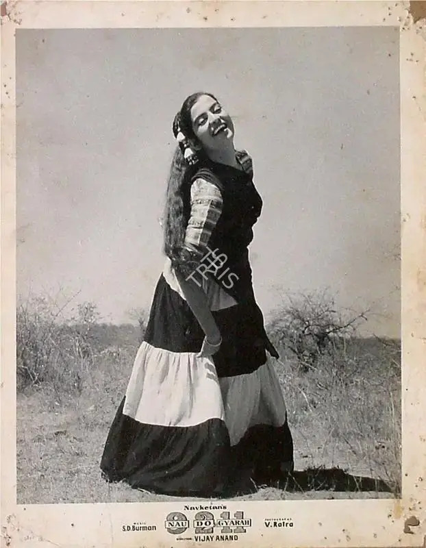 V. Ratra (Cinematographer), Nau Do Gyarah, 1957, Lobby Card
