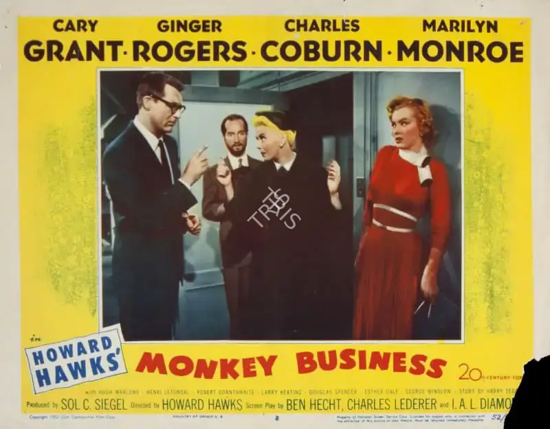 Howard Hawks (Director), Monkey Business, 1952, Lobby card