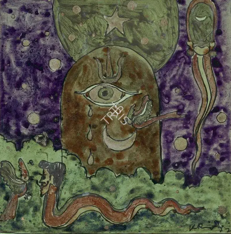 Ramanujam, K. (Artist). Untitled, c.1970 | Drawing, AG.Mum/20.12.18, 2018 · Asta Guru