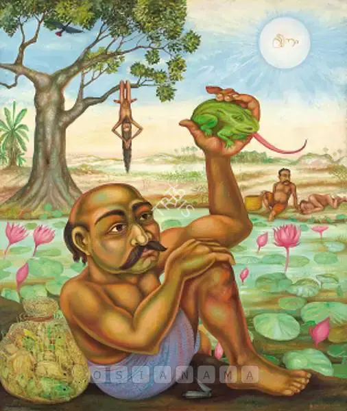 Gopikrishna (Artist), Frog Catchers Of Udiyankulangara, 2006, Painting
