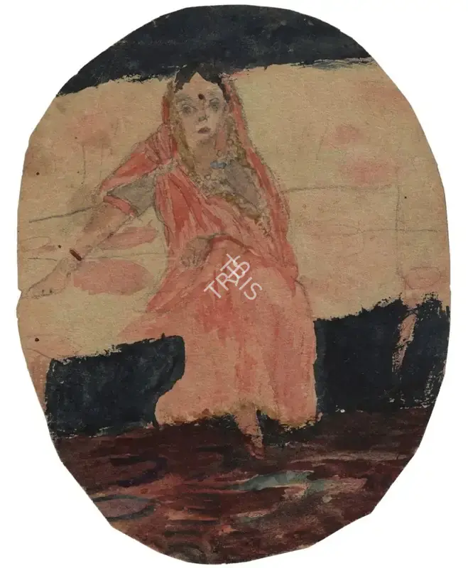 Amrita Sher-Gil (Artist), Untitled, 1922, Painting