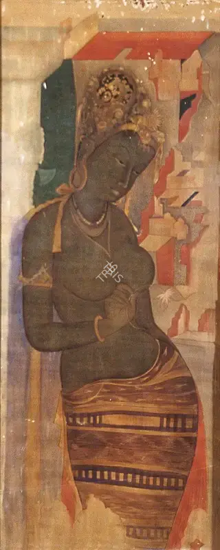 Anonymous (Artist), After Ajanta: Black Princess, 1926, Painting