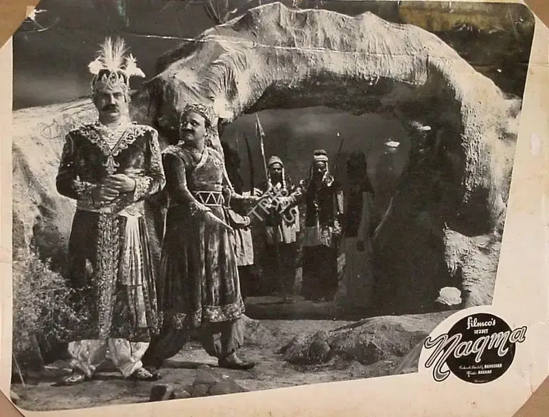 Nakshab (Director), Nagma, 1953, Lobby Card