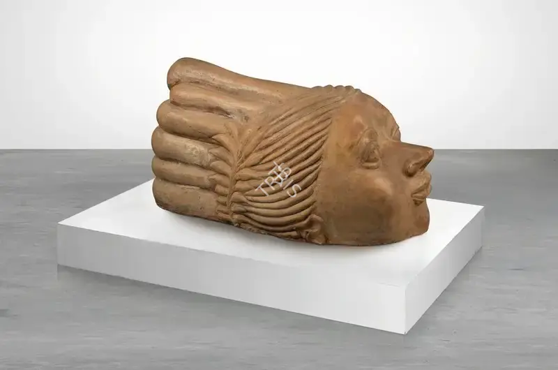 Ravinder Reddy (Artist), Untitled (Head of a Woman), 1985, Sculpture