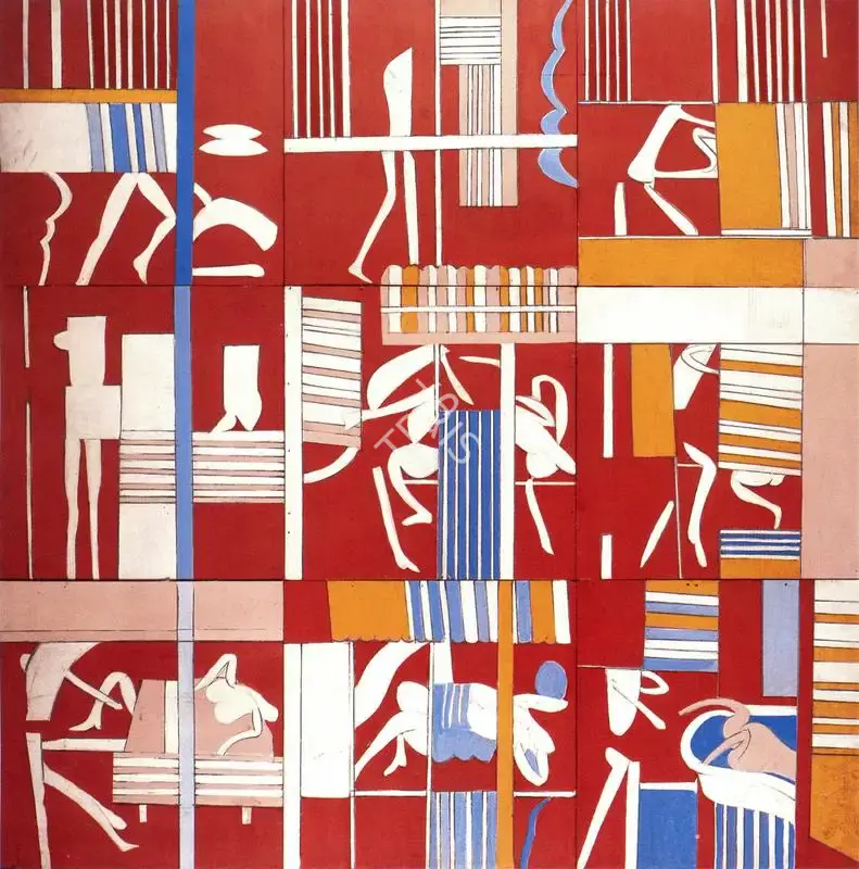 Subramanyan, K.G. (Artist). Windows I(polyptich). Oil on Ply-Board , 1968 | K.G. Subramanyan, 2003 | Painting | FineArts | 00566150
