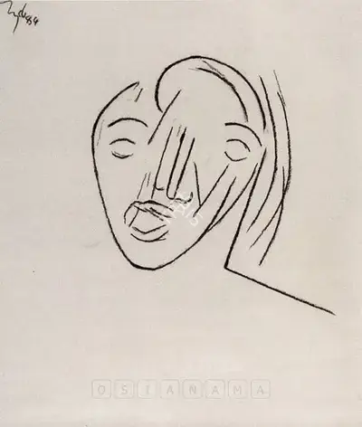 Tyeb Mehta (Artist), Untitled, 1984, Drawing