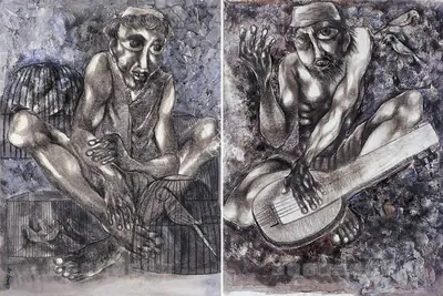 Gopal Sanyal (Artist), Untitled, 1994, Painting