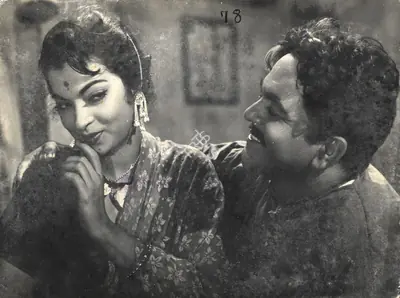 Dronacharya (Cinematographer), Railway Platform, 1955, Photographic Still