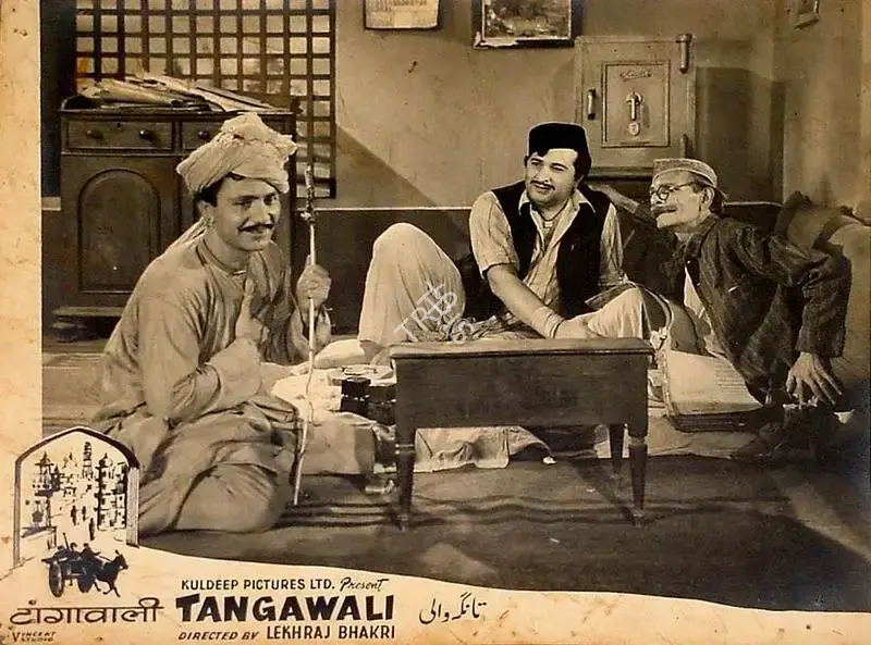 Kuldip Sehgal (Producer), Tangewali, 1955, Lobby Card