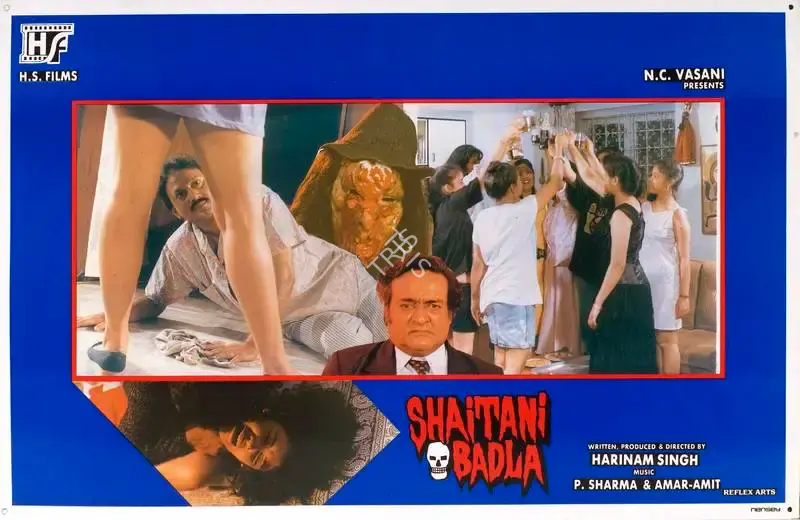 Harinam Singh (Producer), Shaitani Badla, 1993, Lobby Card