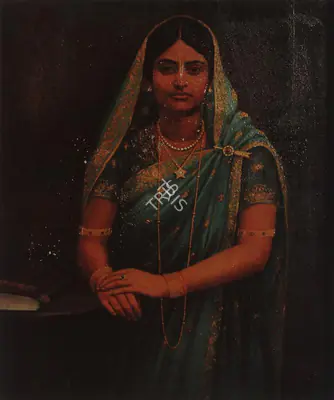 Bamapada Bandopadhyay (Artist), Portrait of a Lady, 1911, Painting