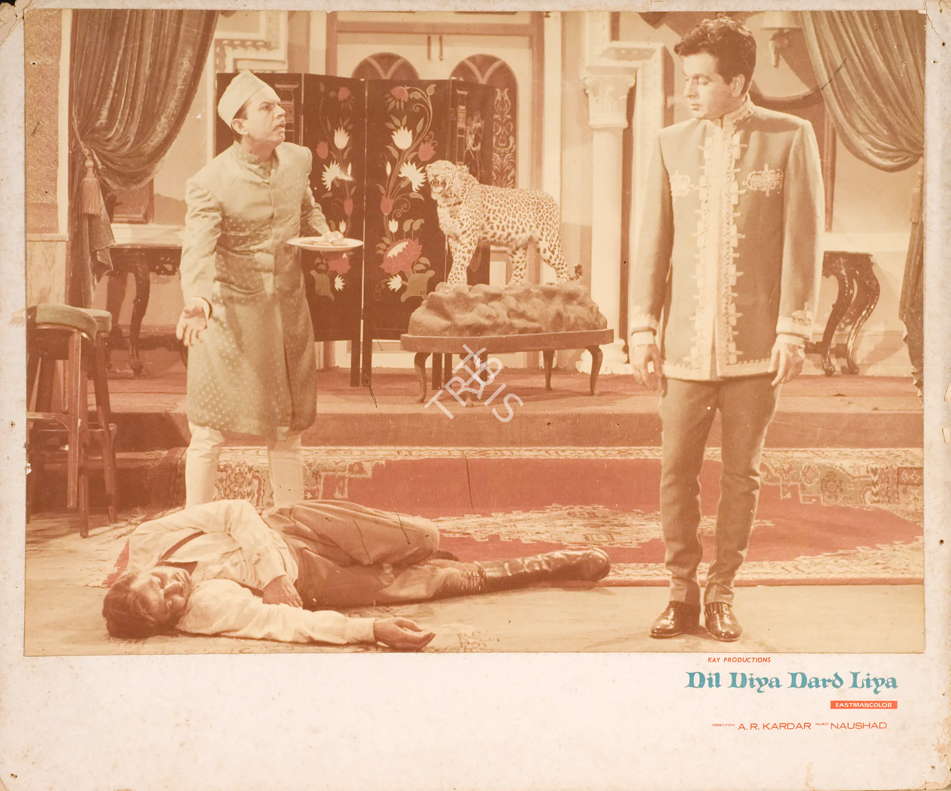 Dwarka Divecha (Cinematographer), Dil Diya Dard Liya, 1966, Photographic Still Mounted on Lobby Card