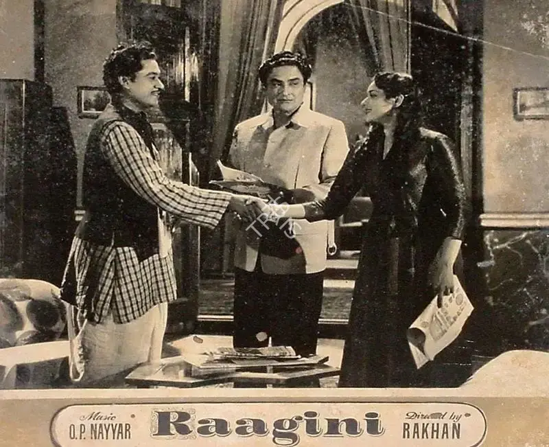 Ashok Kumar (Producer), Raagini, 1958, Lobby Card