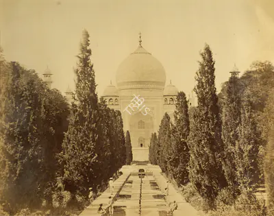 Felice Beato (Photographer), The Taj, from the Entrance Gateway, Agra, 1859, Antiquarian Photograph