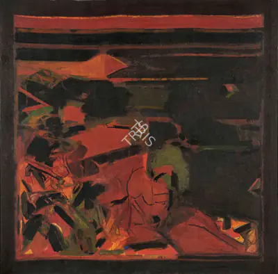 Raza, S.H. (Artist). Untitled (Matheran). Acrylic on canvas, 1976 | Painting | FineArts | 00645636