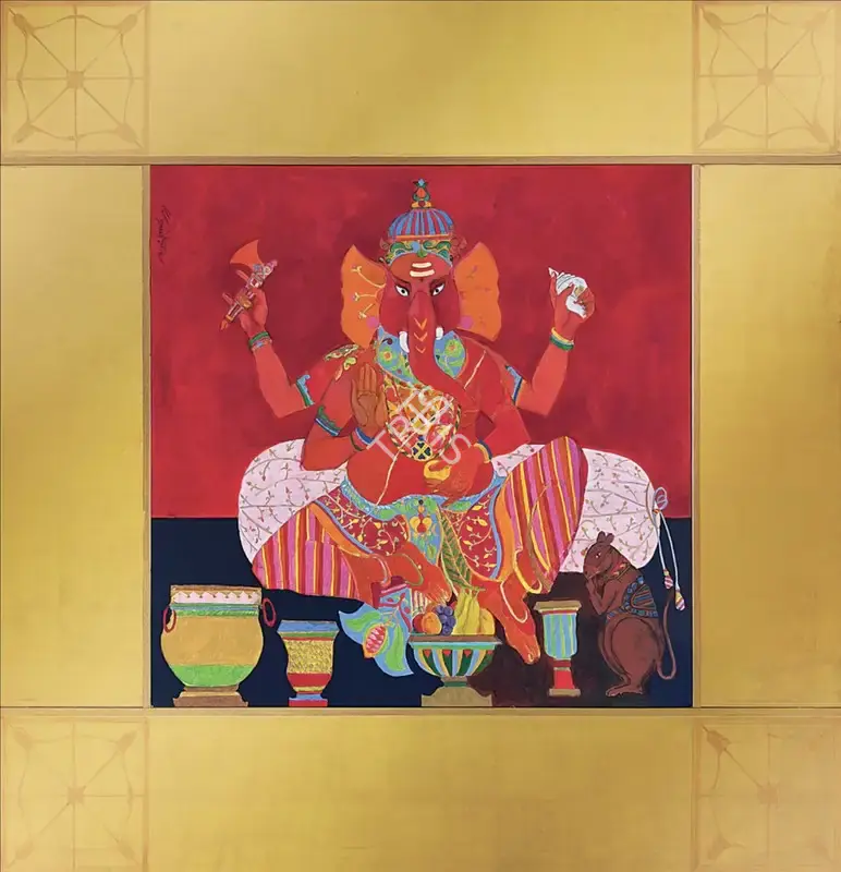 Goud, K. Laxma (Artist). Untitled, 2022 | Painting, AG.Onl/21.06.24, 2024 · Asta Guru
