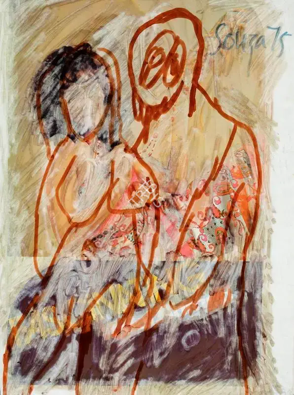 F.N. Souza (Artist), Untitled, 1975, Painting