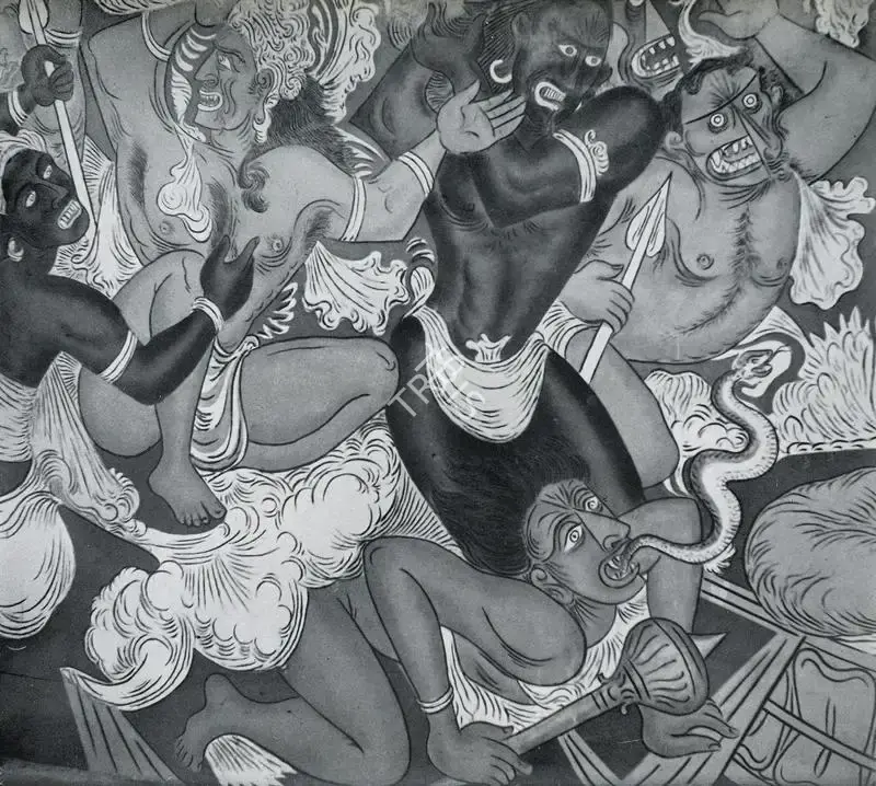 George Keyt (Artist), Mara Yudha, 1943, Painting