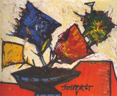 F.N. Souza (Artist), Untitled, 1961, Painting