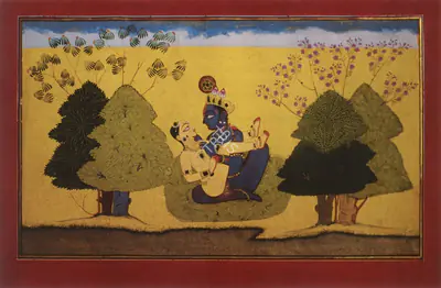 Unknown (Artist), Folios from Gita Govinda, Manaku, Guler, 1730, Painting