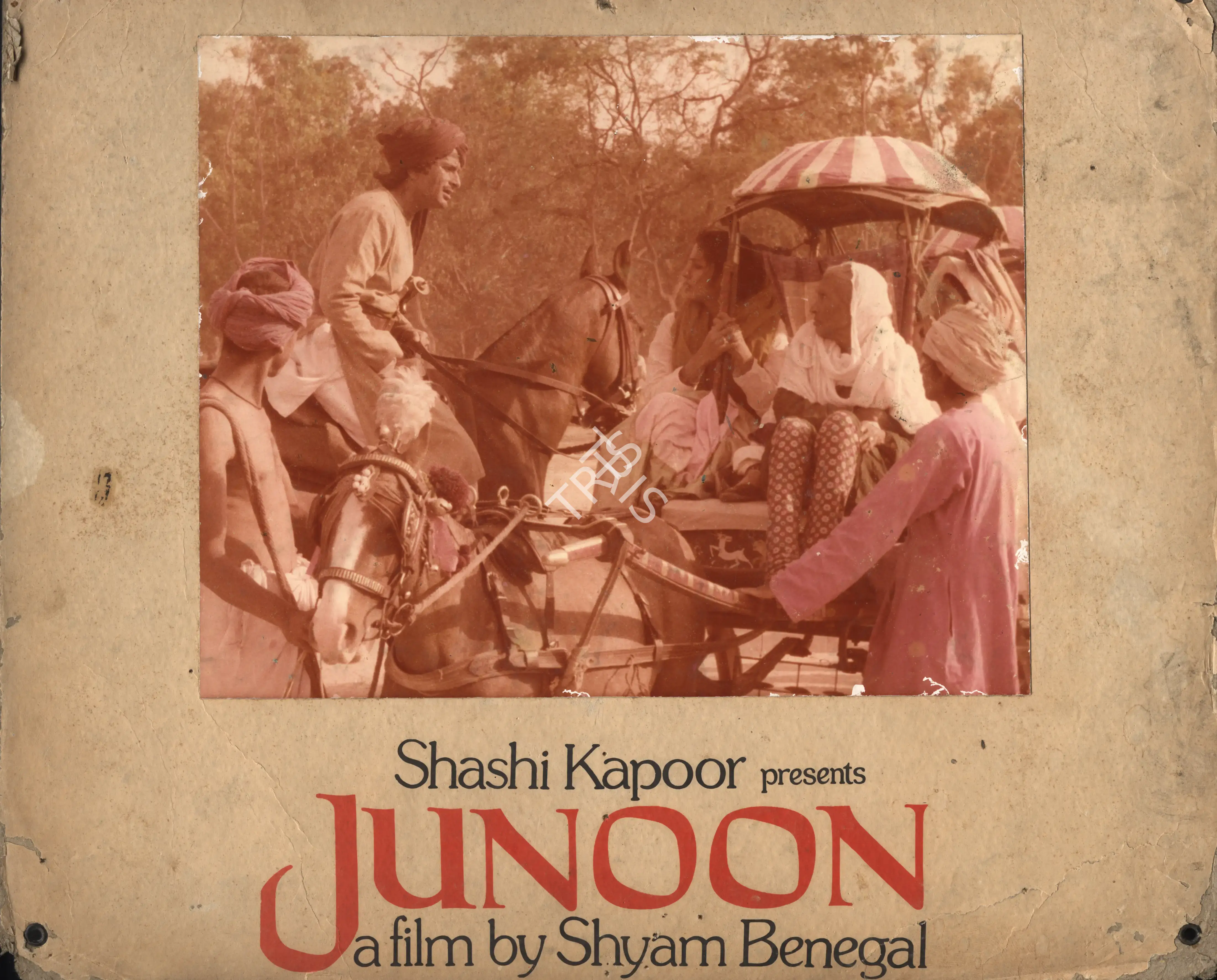 Govind Nihalani (Cinematographer), Junoon, 1979, Photographic Still Mounted on Lobby Card