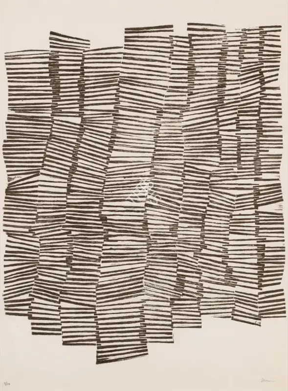 Hashmi, Zarina (Artist). Untitled, 1970 | Drawing, Sa.Onl/19.06.25, 2025 · Saffronart