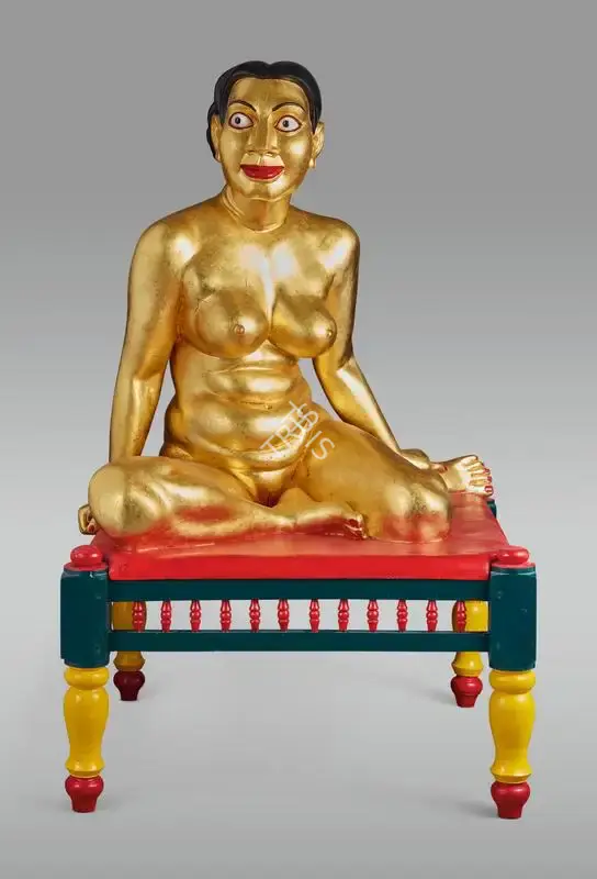 Reddy, Ravinder (Artist). Woman on Charpoy, 2000-2001 | Sculpture, So.NeY/16.03.21, 2021 · Sotheby's