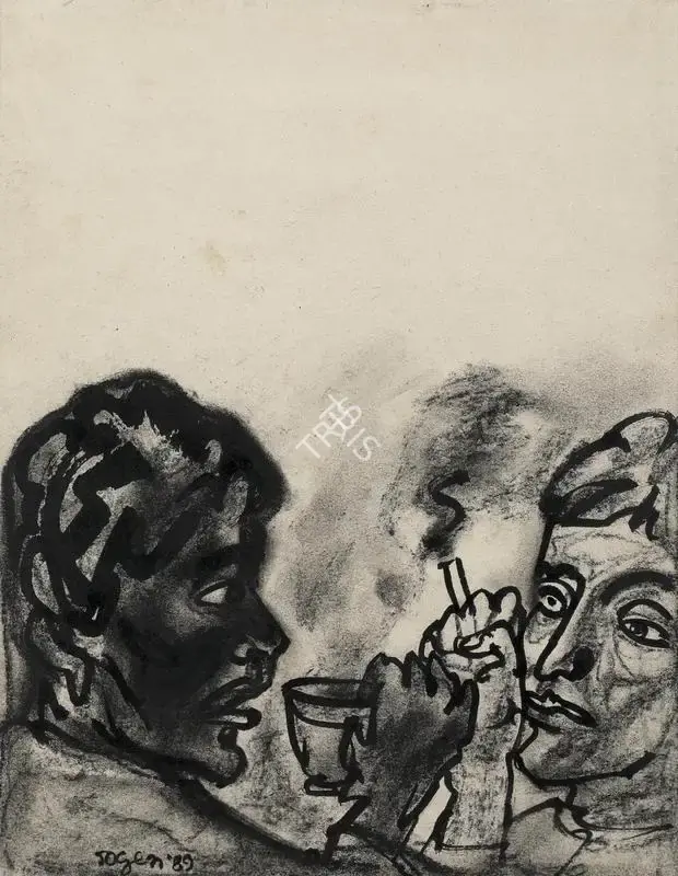 Jogen Chowdhury (Artist), Untitled, 1989, Painting