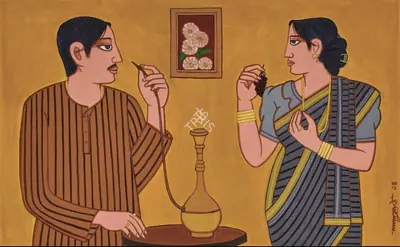 Lalu Prasad Shaw (Artist), Untitled, 2014, Painting