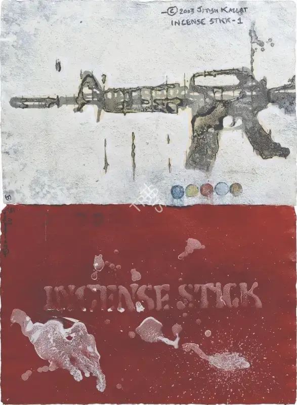Jitish Kallat (Artist), Incense Stick, 2003, Painting