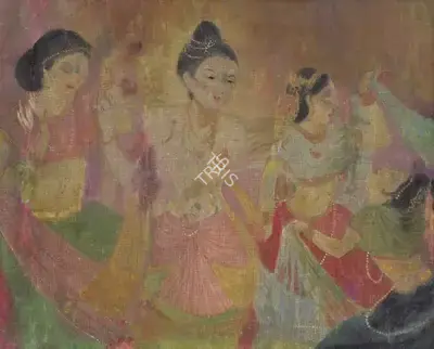 Early Bengal School (Artist), Untitled (Four Women), Painting
