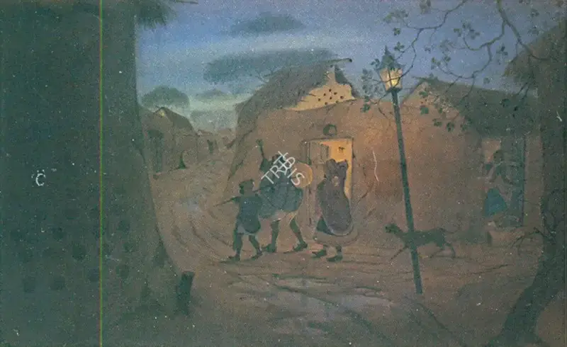Badri Nath Arya (Artist), Winter Night, 1968, Painting