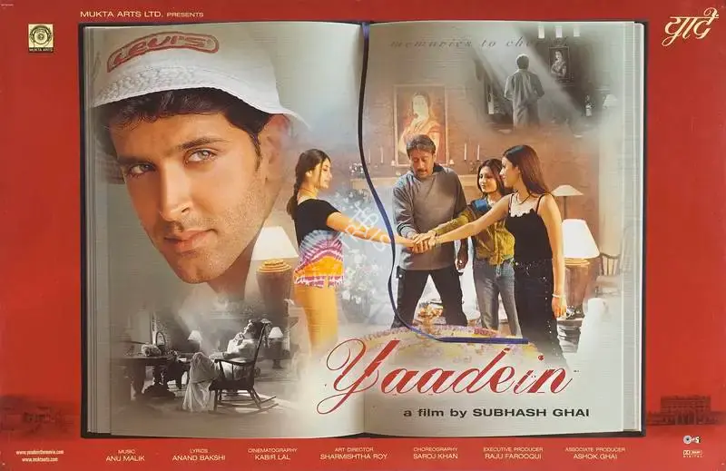 Subhash Ghai (Producer), Yaadein, 2001, Lobby Card