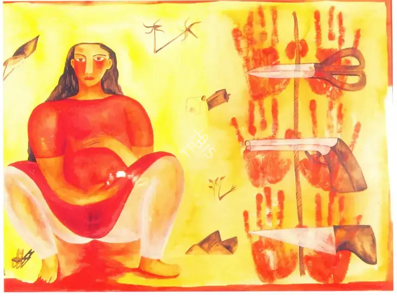 Rekha Rodwittiya (Artist), Untitled, Painting