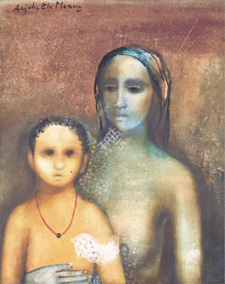 Anjolie Ela Menon (Artist), Untitled, Painting