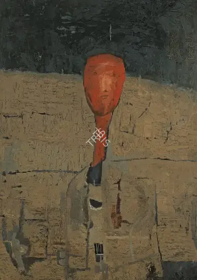 Ramkumar (Artist), Ruins, 1959, Painting