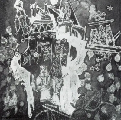 K.C.S. Paniker (Artist), River, 1975, Painting