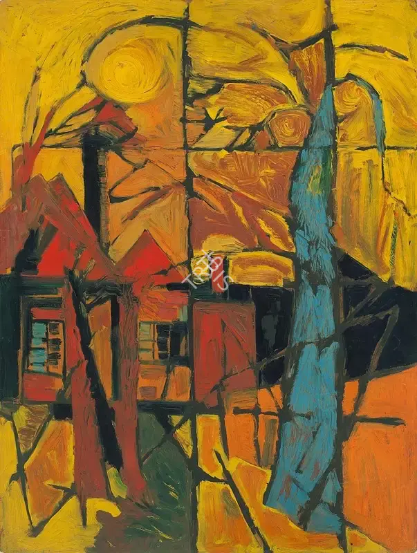 Avinash Chandra (Artist), Untitled, 1955, Painting