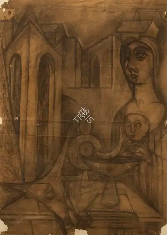 A.A. Raiba (Artist), Untitled, 1965, Painting