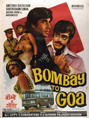 N.C. Sippy (Producer), Bombay To Goa, 1972, Full Sheet Poster