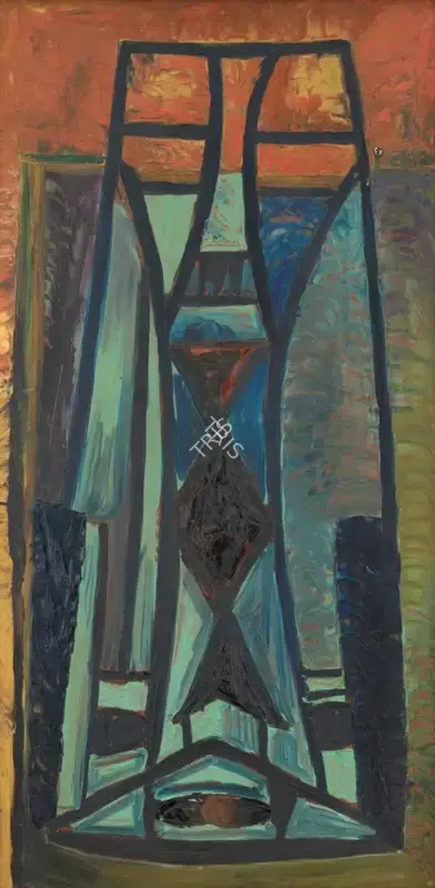 Bakre, S.K. (Artist). Untitled, n.d. | Painting, Sa.Del/14.09.24, 2024 · Saffronart