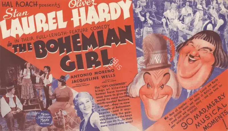 James W. Horne (Director), The Bohemian Girl, 1936, Handbill