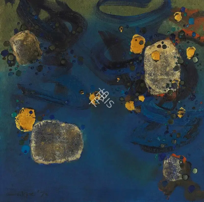 Ismail Gulgee (Artist), Dunya Gali, 1973, Painting