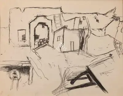 Ramkumar (Artist), Untitled, 1955, Painting