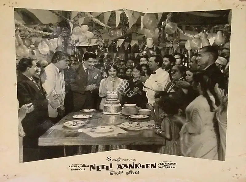 T.R. Joshi (Cinematographer), Neeli Aankhen, 1962, Lobby Card