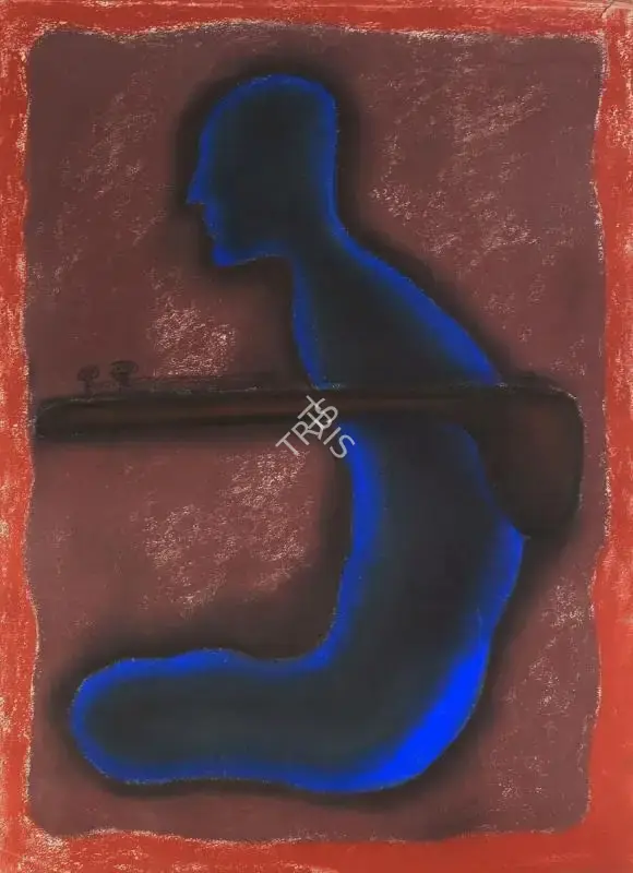 Arpana Caur (Artist), Sitarist, 1990, Drawing