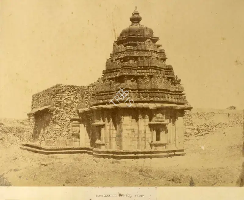 William Henry Pigou (Photographer), Dumbul. A Temple, Antiquarian Photograph